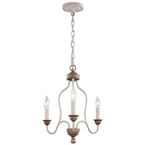 Elstead Hartsville - Lampadario 3 Luci Finitura Beachwood, E14 - Foto 1