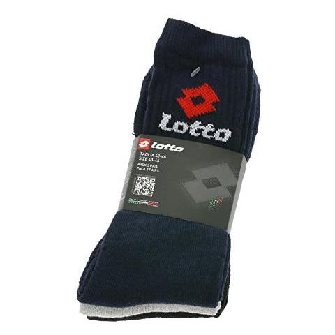3 Paar Tennis Calzini Unisex, frottee-sportsocken, monocolore - Nero / grigio / blu, 35-38 (3-5 Uk)  - Foto 3