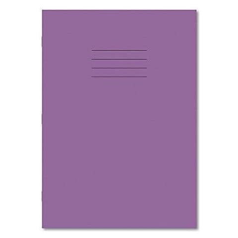 A4 8 Millimetri Governato E Margine 48 Pagine Quaderno - Viola (confezione Da 10) - Foto 1