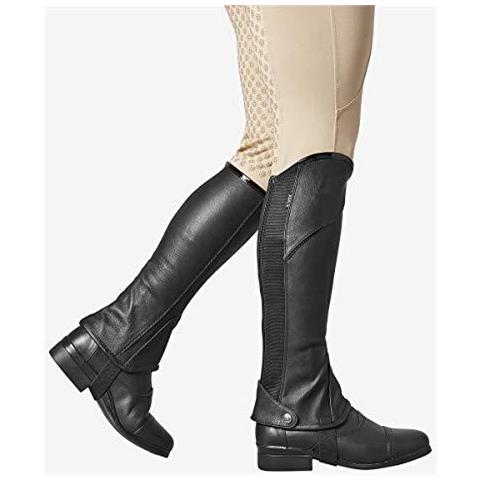 o Stretch Fit Met Chaps Brown - Unisex - Questi Mezzo Gambali Molto Elastico Da Sono Realizzati In Pelle Sguardo Pu - Foto 2