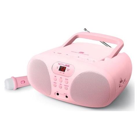 Md-203 Kb Radio Player Fm Con Cd Aux Mic. Rosa - Foto 1