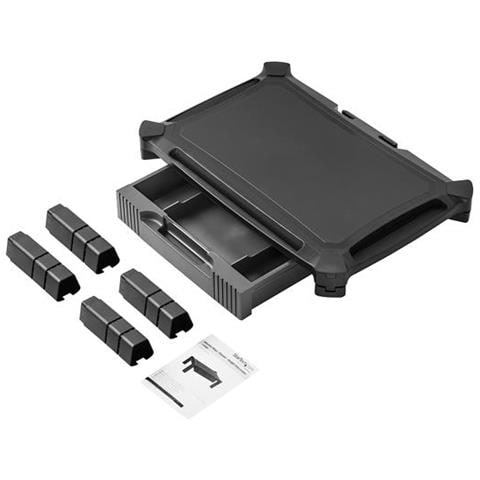 " Supporto per Monitor con cassetto Altezza regolabile - Grande (500mm) supporta Monitor fino a 32""" - Foto 4