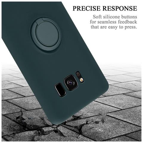 Cadorabo Custodia Compatibile Con Samsung Galaxy S8 In Liquid Verde - Coperchio Protettivo In Silicone Tpu Flessibile Con Anello - Foto 8