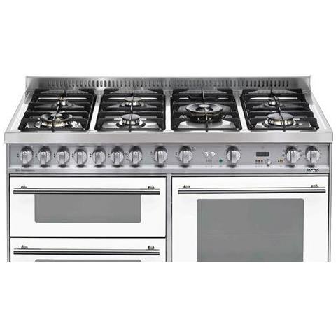 PBP126SMFET+DMFT / 2AEO Cucina freestanding Gas Perlato, Acciaio inossidabile, Bianco A - Foto 2