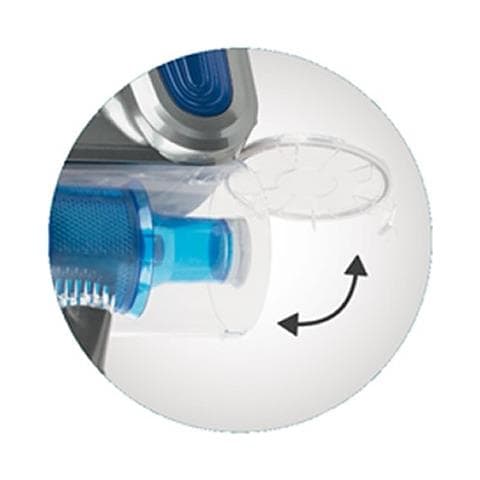 NH9212 Scopa Elettrica senza Sacco 2 in1  Capacità 0.6 L Colore Grigio/Blu - Foto 2