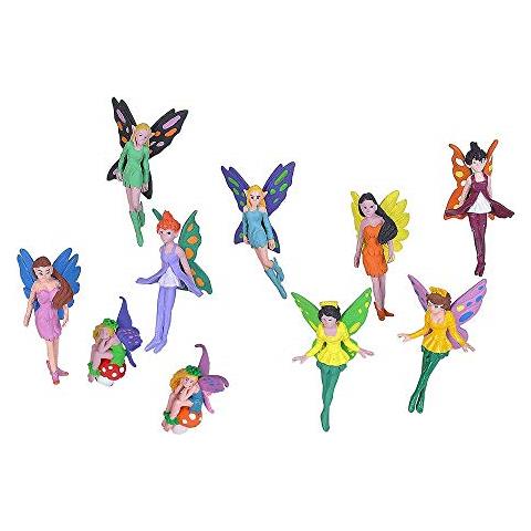 Tubo Di Figurine Di Fate Della, Giocattoli Di Fate, Dieci Figure Di Fate Con Cinque Pose Diverse, Tutte Con Capelli E Colori Di Abbigliamento Diversi - Foto 5