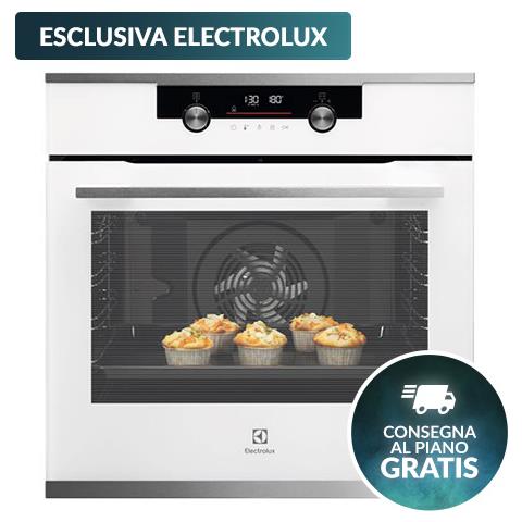 Forno Elettrico da Incasso SteamBake Serie 600 KODDP76W Capacità 72 L Multifunzione Ventilato Potenza 2990 W Colore Bianco - Foto 1