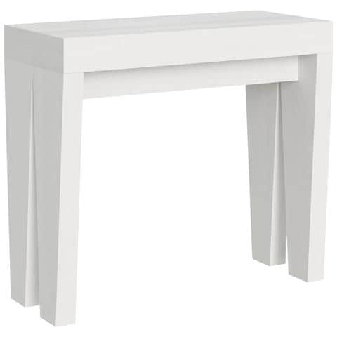 Consolle Allungabile 90x40/196 Cm Spimbo Small - Bianco Frassino - Foto 5