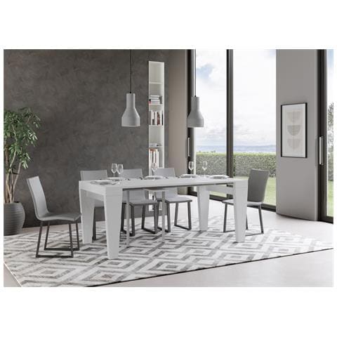 Consolle Allungabile 90x40/196 Cm Spimbo Small - Bianco Frassino - Foto 2