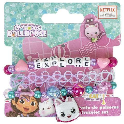 Bracciale Bambina Gabby's Dollhouse 3 Pezzi Rosa - Foto 1