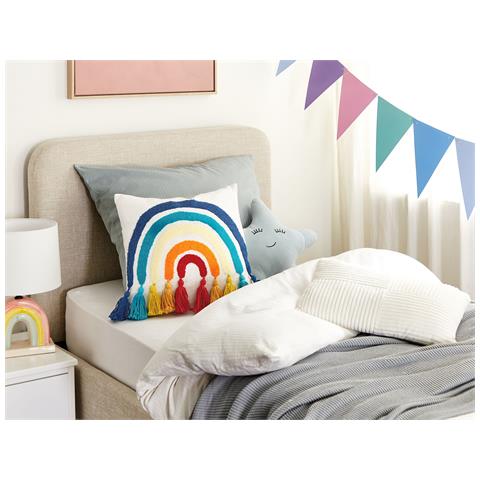 Cuscino Decorativo Dorstenia Cotone 45 X 45 Cm Ricamato Multicolore - Foto 1