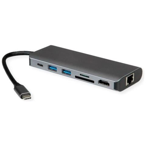 12021123 Replicatore Di Porte E Docking Station Per Laptop Cablato Usb 3.2 Gen 1 (3.1 Gen 1) Type-c Grigio - Foto 1