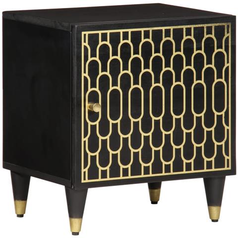 Comodino 40x33x46 Cm In Legno Massello Di Mango - Foto 1