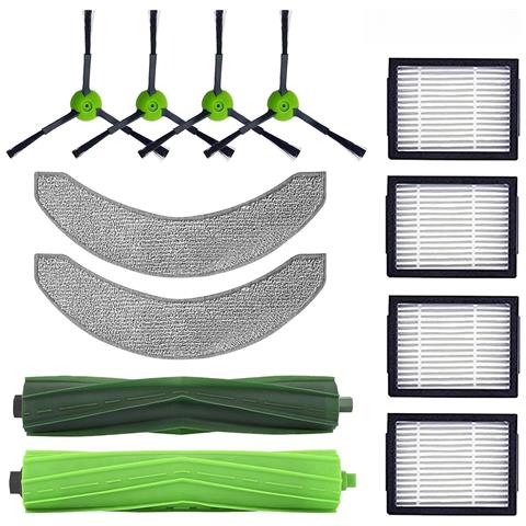 12 Accessori Per Irobot Roomba J7 / J7+, 2 Spazzole Principali (spazzole In Gomma), 4 Filtri Hepa, 4 Spazzole Laterali, 2 Panni Per La Pulizia - Foto 1