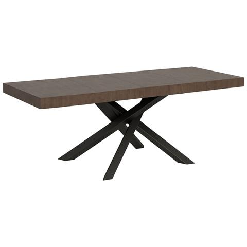 Tavolo Allungabile 90x160/264 Cm Volantis Premium Noce Telaio Antracite - Foto 1
