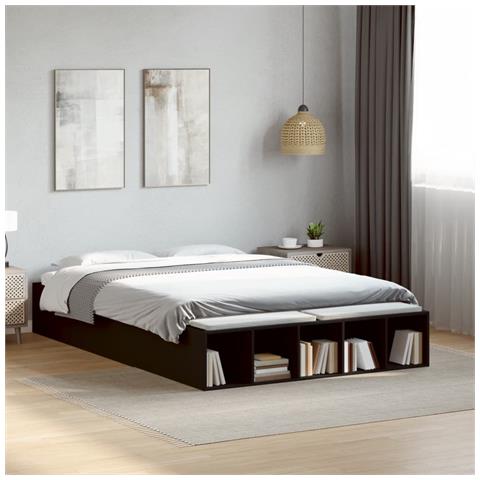 Giroletto Nero 120x190 cm in Legno Multistrato - Foto 1