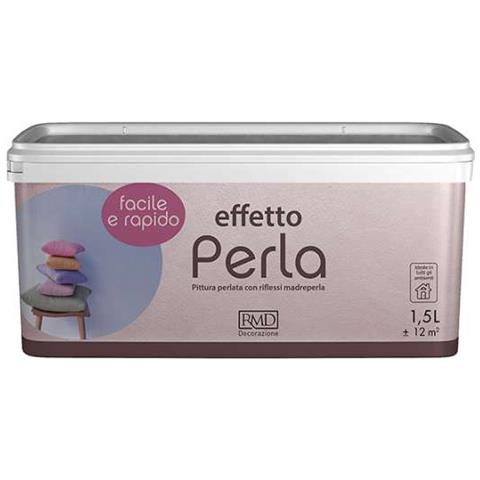 Pittura Perlata Con Riflessi Madreperla Colore Celeste 1,5 Lt - Foto 1