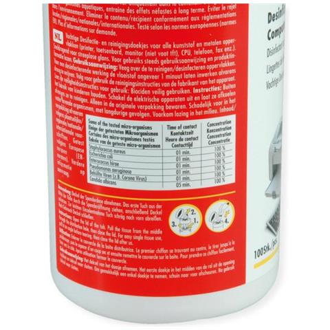 Roline 19.04.4185 Kit Per La Pulizia Fax Machine, Tastiera, Metallo/plastico, Stampante, Schermi/plastiche, Telefono Salviettine Per La Pulizia Dell'apparecchiatura - Foto 3