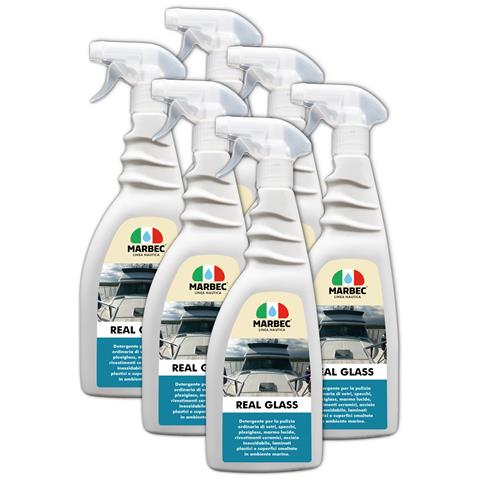Real Glass 750mlx6pz - Detergente Nautico Non Aggressivo - Foto 1