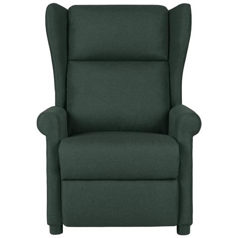 Poltrona Reclinabile in Tessuto Verde Scuro - Foto 2