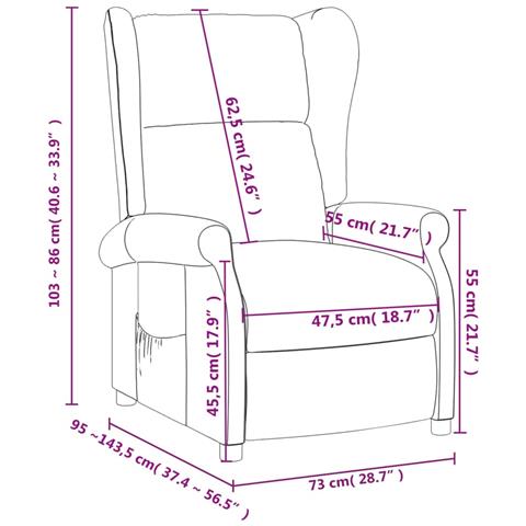 Poltrona Reclinabile in Tessuto Verde Scuro - Foto 9