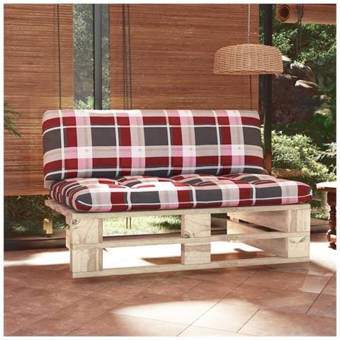 Divano Centrale Giardino su Pallet in Legno di Pino Impregnato - Foto 2