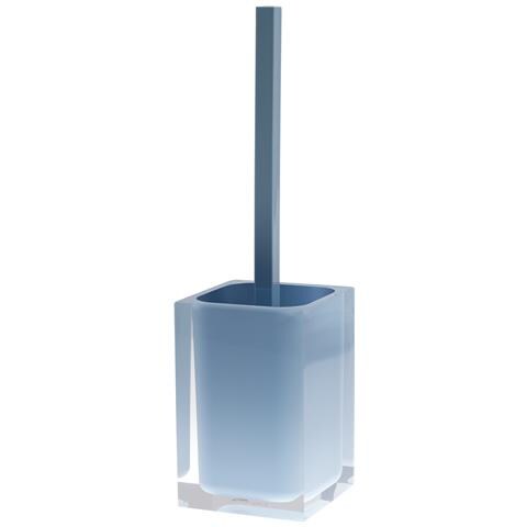 Scopino Wc D'appoggio Con Ciuffo In Setole Linea Rainbow Ra33 Celeste - Foto 1