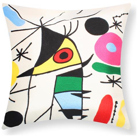 Set Di 2 Copricuscini 45x45 Cm Ricamati Art Olina - Foto 1