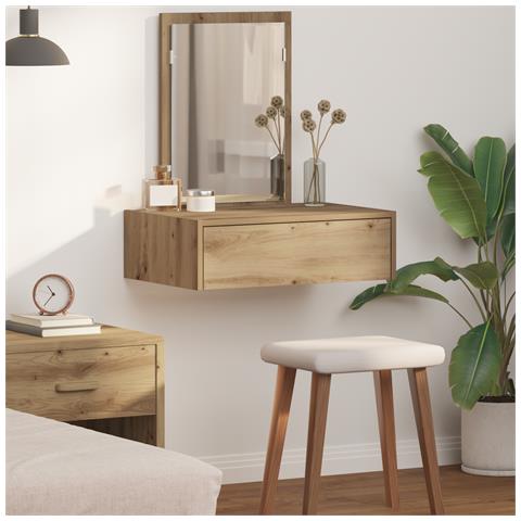 Toeletta da Parete Rovere Artigianale 60x40x70 cm - Foto 2