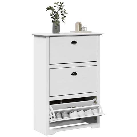 Scarpiera BODO Bianca 80x35x118 cm - Foto 2