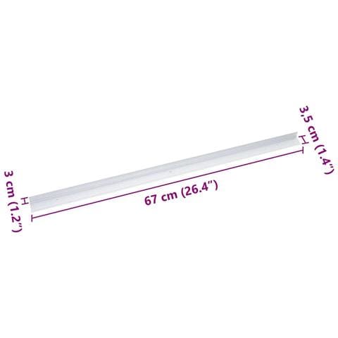 Paragradini 10 pcs Argento 67 cm Alluminio - Foto 8