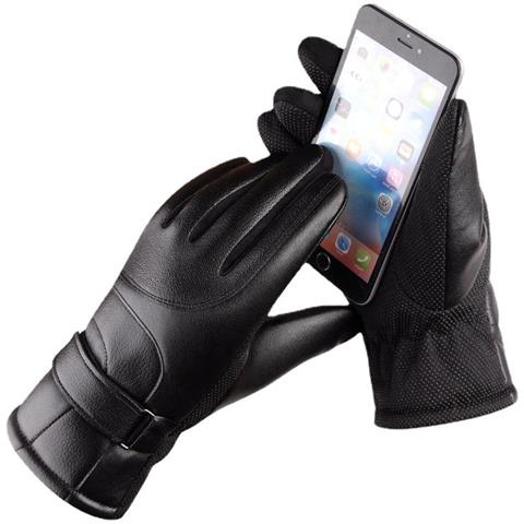 Guanti Termici Estesi In Pelle: Compatibili Con Touchscreen Per Ciclismo, Sport E Sci Invernali - Foto 4