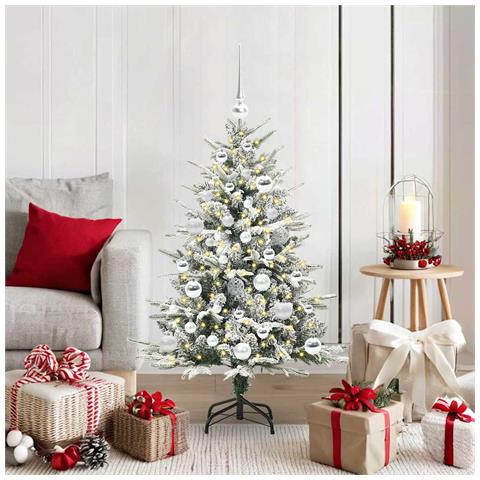 Albero di Natale artificiale preilluminato con set di palline - Foto 2