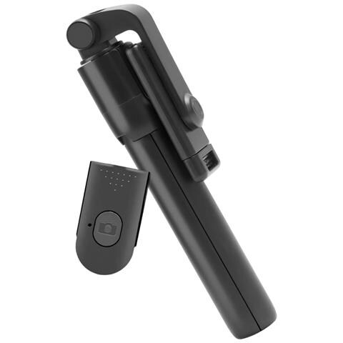 Asta Selfie Telescopica Da 67 Cm Con Treppiede E Telecomando Bluetooth, Nero - Foto 1