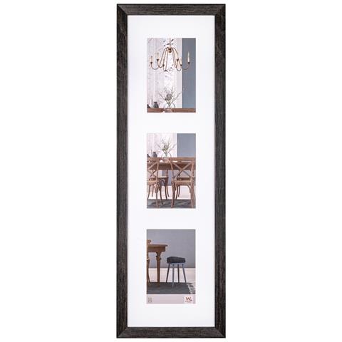 Fiorito Struttura In Legno 3x13x18 Cm, Grigio Scuro - Foto 1