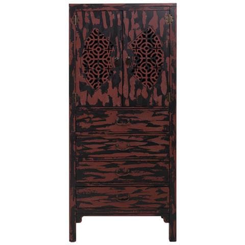 Armadio In Legno Rosso 60x40x140h - Foto 2