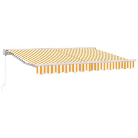 Tenda Retrattile Giallo e Bianco 250 x 200 cm - Foto 1