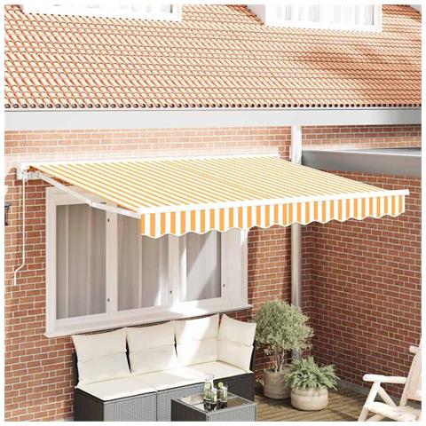 Tenda Retrattile Giallo e Bianco 250 x 200 cm - Foto 2
