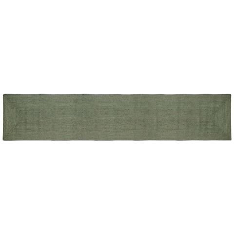 Tappeti per area Rettangolare Verde Oliva 80 x 400 cm Juta - Foto 1