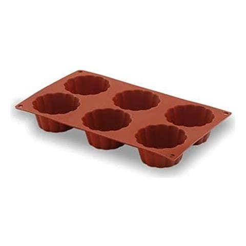 Stampo in silicone per brioche con 6 cavità. Silicone flessibile. - Foto 1