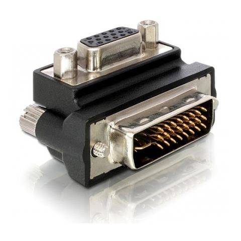 VGA Adapter, DVI-I, 15-pin FM VGA, Maschio / femmina, Nero - Foto 1