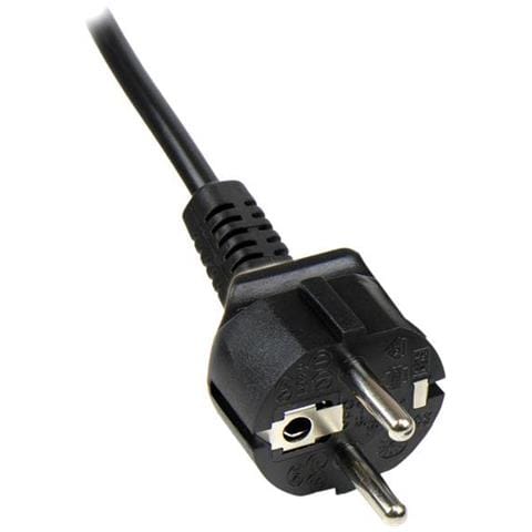 Cavo alimentazione Laptop o PC Schuko a C5 - Cavo di Rete PC Schuko CEE7 a IEC320 C5 a trifoglio - 1m - Foto 2