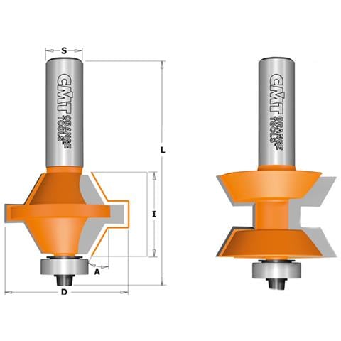 Set Frese M+f  X Giunzione A ""v"" S=12 D=40x25.4 C/cusc. 955.510.11 - Foto 1