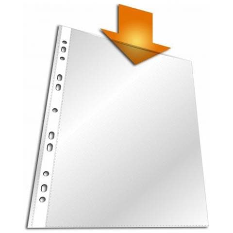 Buste Foratura Universale Ppl Standard Quality Buccia D'arancia A4 100pz - Foto 1