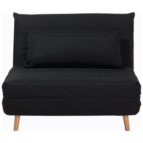 Divano Letto Singolo In Tessuto Blu Scuro Setten - Foto 1