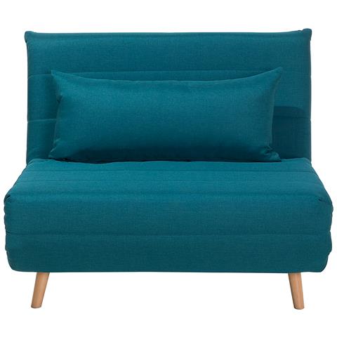 Divano Letto Singolo In Tessuto Blu Scuro Setten - Foto 25