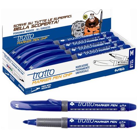 Tratto Marker Pen Ohp M Blu - Adatto A Tutte Le Superfici - Foto 1
