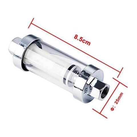 Universale 38 14 516 Filtro Montaggi Di Vetro Gas Riutilizzabile Inline Combustibile - Foto 2