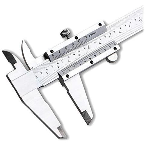 Vernier Caliper Gauge 150 Millimetri - 6 Acciaio Inossidabile Analogico Interno Vernier Compassi Di Precisione Di Misura Righello Micrometro Durevole Strumento In Scatola Protettiva - Foto 1