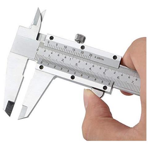 Vernier Caliper Gauge 150 Millimetri - 6 Acciaio Inossidabile Analogico Interno Vernier Compassi Di Precisione Di Misura Righello Micrometro Durevole Strumento In Scatola Protettiva - Foto 4